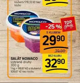 Flop SALÁT NOWACO vybrané druhy nabídka