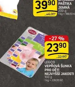 Flop VEPŘOVÁ ŠUNKA PRO DĚTI NEJVYŠŠÍ JAKOSTI nabídka