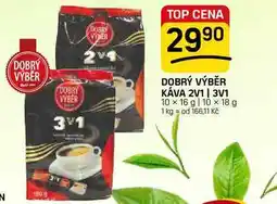 Flop DOBRÝ VÝBĚR KÁVA 2V1 | 3V1 10 x 16 g 10 x 18 g nabídka