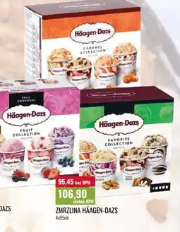 Ratio Zmrzlina häagen-dazs nabídka