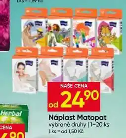 Hruška Náplast Matopat vybrané druhy 1-20 ks nabídka