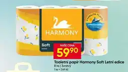 Hruška Toaletní papír Harmony Soft Letní edice 8 ks 3vrstvý nabídka