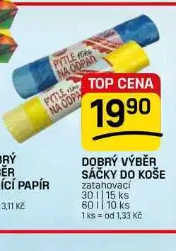 Flop DOBRÝ VÝBĚR SÁČKY DO KOŠE zatahovací 301|15 ks nabídka
