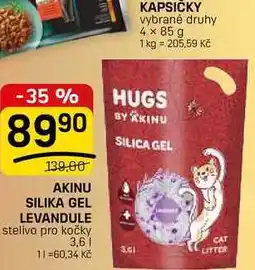 Flop AKINU SILIKA GEL LEVANDULE stelivo pro kočky nabídka