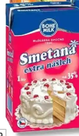 Ratio BOHEMILK Smetana extra nášleh 35% nabídka