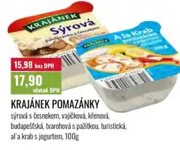 Ratio Krajánek pomazánky nabídka