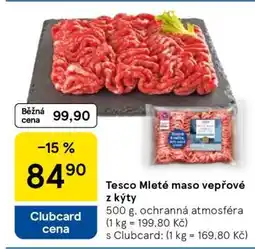 Tesco Tesco mleté maso vepřové z kýty nabídka