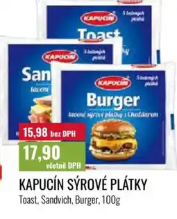 Ratio Kapucín sýrové plátky nabídka