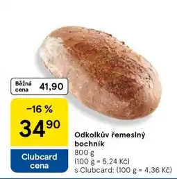 Tesco Odkolkův řemeslný bochník nabídka