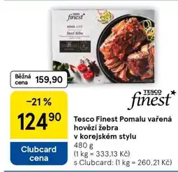 Tesco Tesco Finest Pomalu vařená hovězí žebra v korejském stylu nabídka