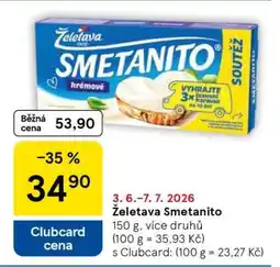 Tesco Želetava Smetanito nabídka