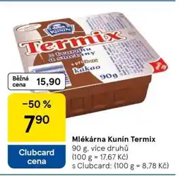 Tesco Mlékárna Kunín Termix nabídka