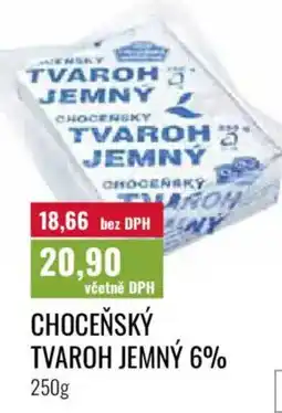 Ratio Choceňský tvaroh jemný 6% nabídka