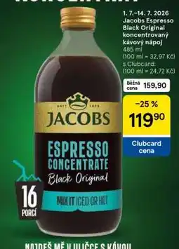 Tesco Jacobs Espresso Black Original koncentrovaný kávový nápoj nabídka