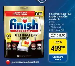 Tesco Finish Ultimate Plus Kapsle do myčky na nádobí nabídka