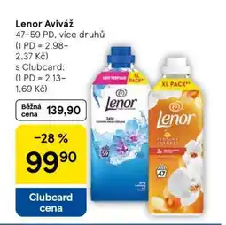 Tesco Lenor aviváž nabídka