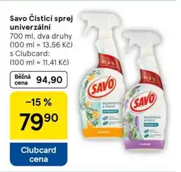 Tesco Savo Čisticí sprej univerzální nabídka