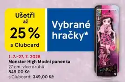 Tesco Monster High Módní panenka nabídka