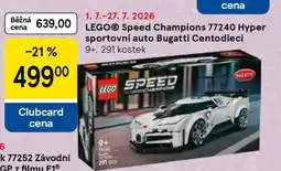 Tesco LEGO Speed Champions 77240 Hyper sportovní auto Bugatti Centodieci nabídka