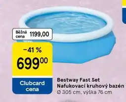 Tesco Bestway Fast Set Nafukovací kruhový bazén nabídka