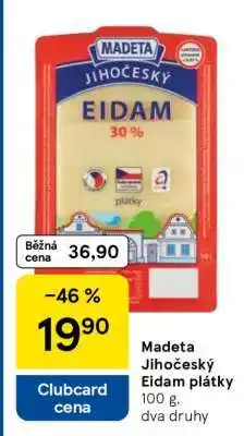 Tesco Madeta Jihočeský Eidam plátky nabídka