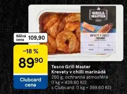 Tesco Tesco Grill Master Krevety v chilli marinádě nabídka