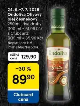 Tesco Ondoliva Olivový olej česnekový nabídka