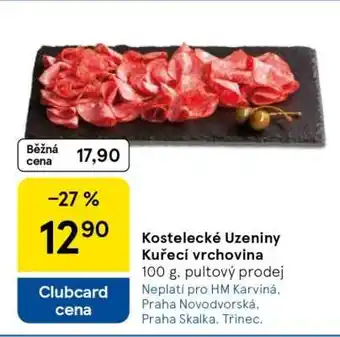 Tesco Kostelecké Uzeniny Kuřecí vrchovina nabídka
