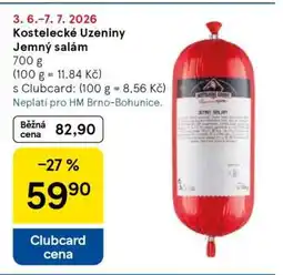 Tesco Kostelecké Uzeniny Jemný salám nabídka