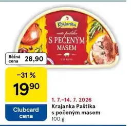 Tesco Krajanka Paštika s pečeným masem nabídka