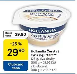 Tesco HOLLANDIA Čerstvý sýr s jogurtem nabídka