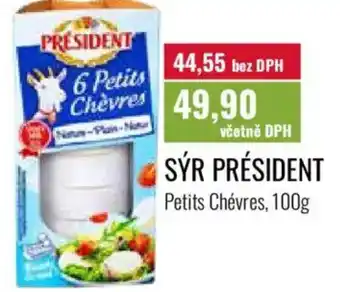 Ratio SÝR PRÉSIDENT Petits Chévres nabídka