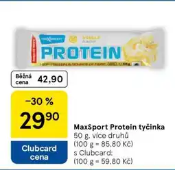 Tesco MaxSport Protein Tyčinka nabídka