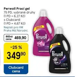 Tesco Perwoll prací gel nabídka