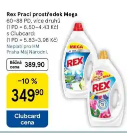 Tesco Rex Prací prostředek Mega nabídka