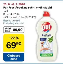 Tesco Pur Prostředek na ruční mytí nádobí nabídka
