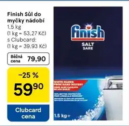 Tesco Finish Sůl do myčky nádobí nabídka