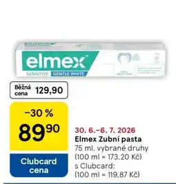 Tesco Elmex zubní pasta nabídka