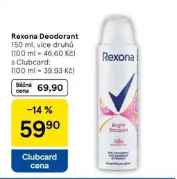 Tesco Rexona deodorant nabídka