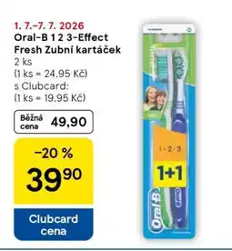 Tesco Oral-B 1 2 3-Effect Fresh Zubní kartáček nabídka