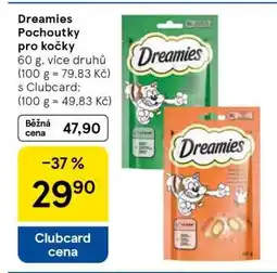 Tesco Dreamies pochoutky pro kočky nabídka