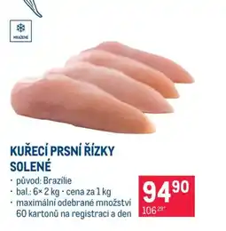 Makro Kuřecí prsní řízky solené nabídka