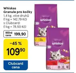 Tesco Whiskas Granule pro kočky nabídka