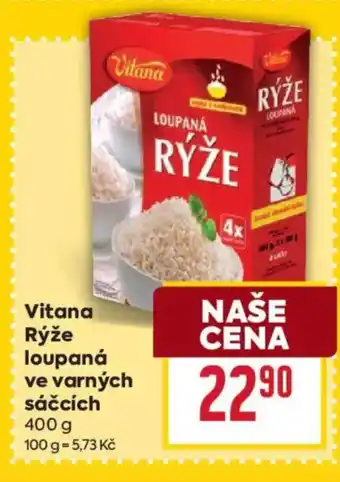 Billa Vitana Rýže loupaná ve varných sáčcích nabídka