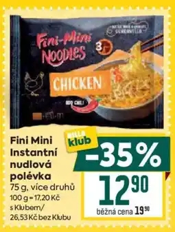 Billa Fini Mini Instantní nudlová polévka nabídka