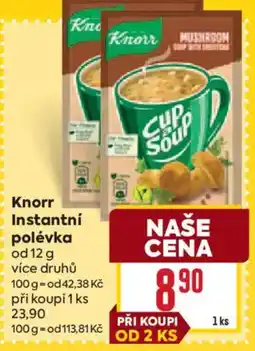 Billa Knorr Instantní polévka nabídka