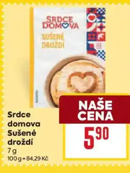 Billa Srdce domova Sušené droždí nabídka
