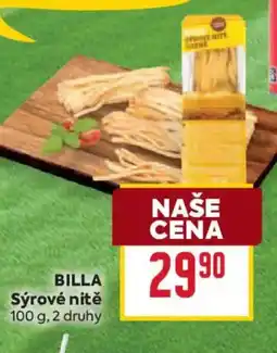 Billa BILLA Sýrové nitě nabídka