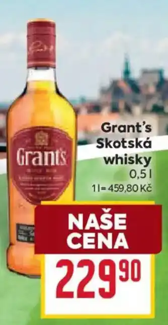 Billa Grant's Skotská whisky nabídka