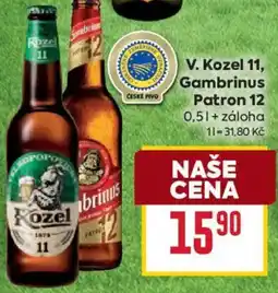 Billa V. Kozel 11, Gambrinus Patron 12 nabídka
